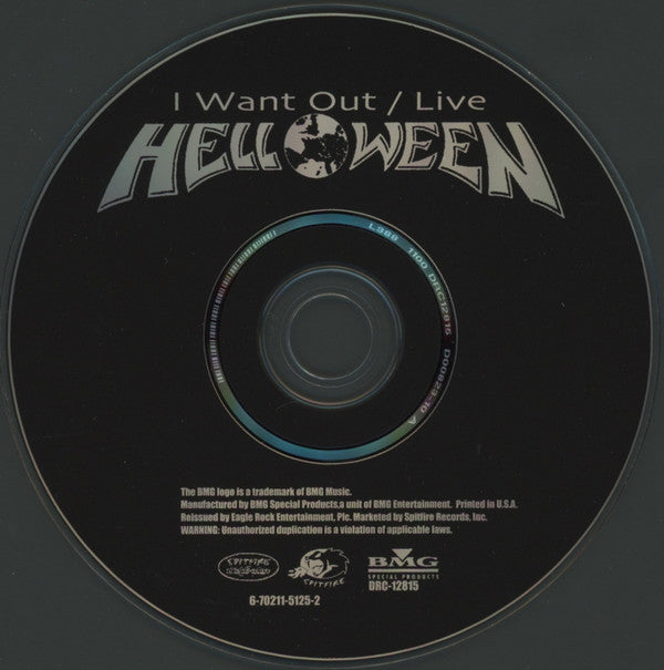Helloween : I Want Out / Live (CD, Album, RE)