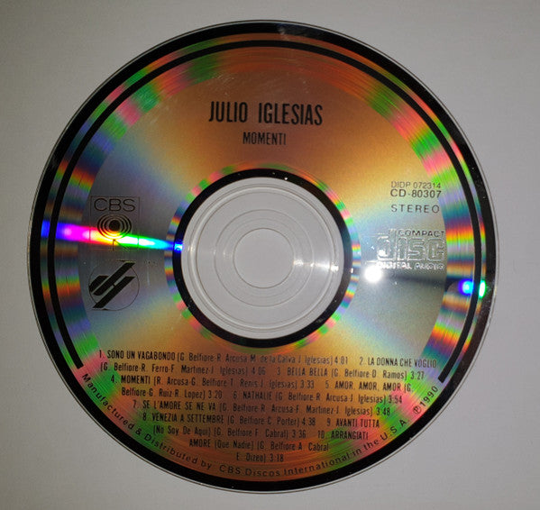 Julio Iglesias : Momenti (CD, Album, RE)