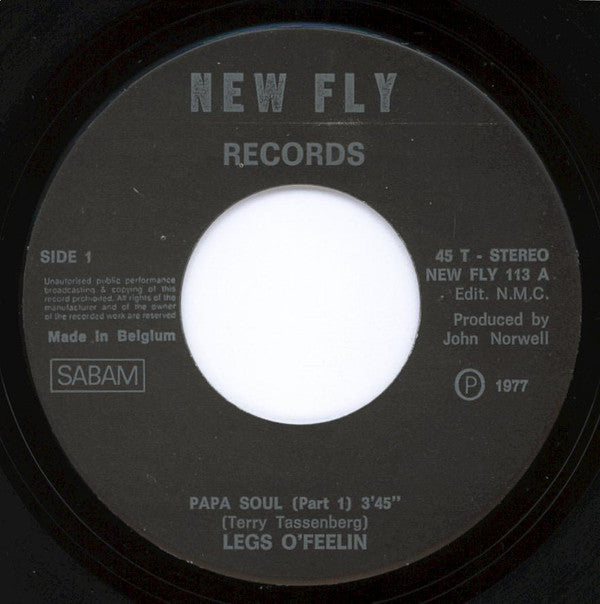 Legs O'Feelin : Papa Soul Part I (7", Single)