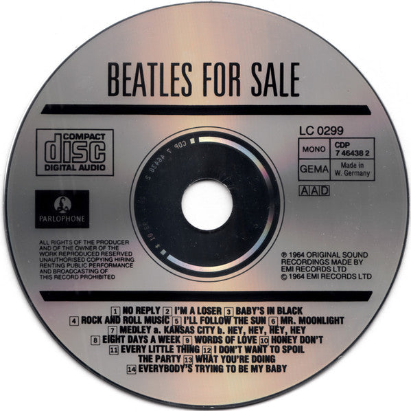 The Beatles : Beatles For Sale (CD, Album, Mono, RE)