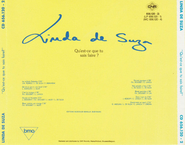 Linda De Suza : Qu'est-ce Que Tu Sais Faire (CD)
