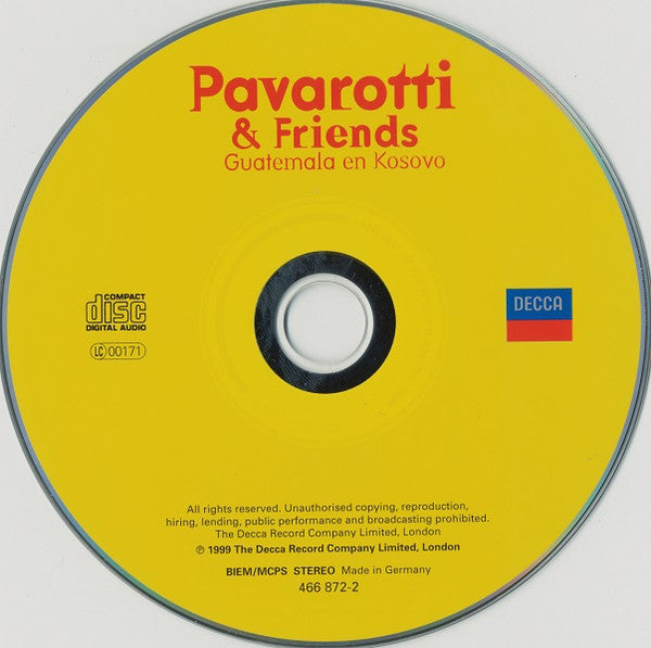 Pavarotti & Friends : Pavarotti & Friends Voor Guatemala En Kosovo (CD, Album)