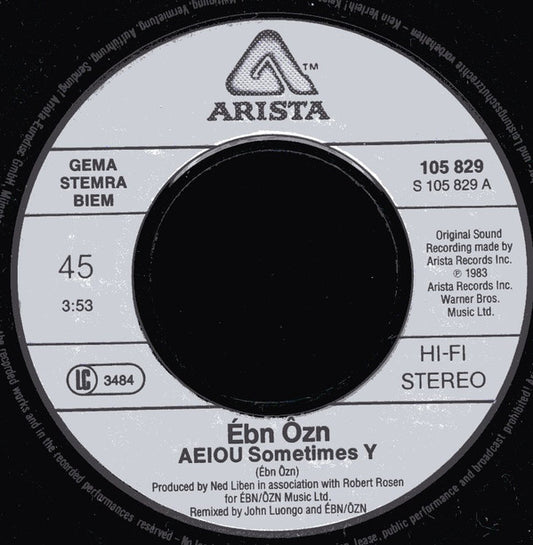 Ēbn-Ōzn : Aeiou Sometimes Y (7", Single)
