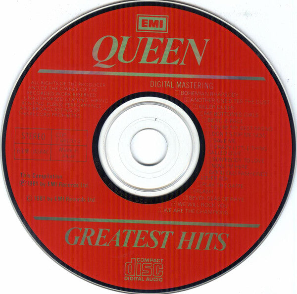 Queen : Greatest Hits (CD, Comp, RE, Red)