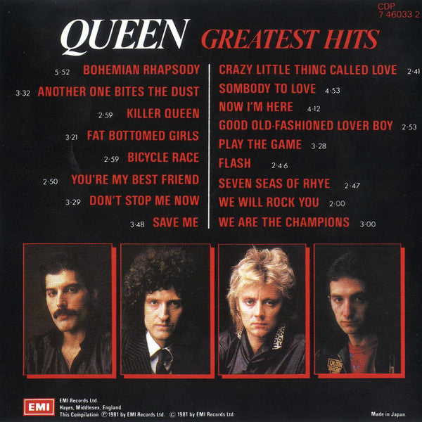 Queen : Greatest Hits (CD, Comp, RE, Red)