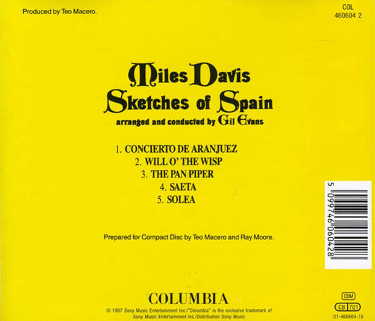 Miles Davis : Sketches Of Spain (CD, Album, RE, RM)
