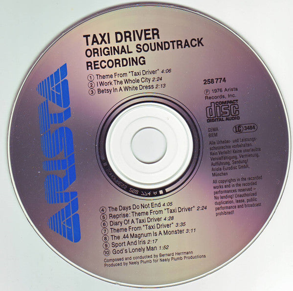 Bernard Herrmann : Taxi Driver (Original Soundtrack Recording) (CD, Album)