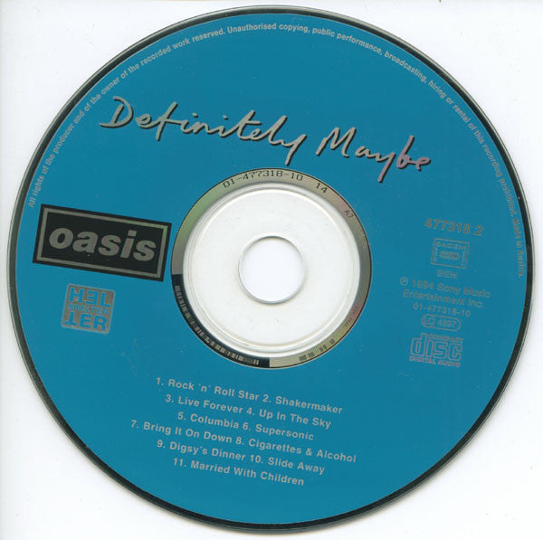 Oasis (2) : Definitely Maybe (CD, Album)