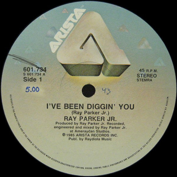 Ray Parker Jr. : I've Been Diggin' You (12")