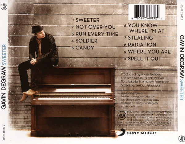 Gavin DeGraw : Sweeter (CD, Album)