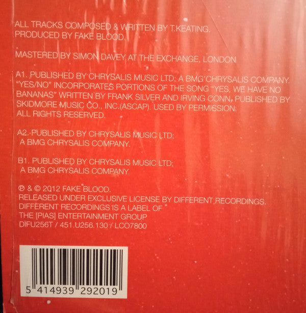 Fake Blood : Yes / No (12")