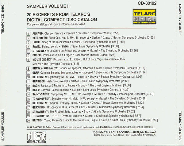 Various : Sampler Volume 2 (CD, Comp, Smplr, Mat)