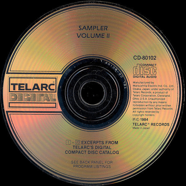 Various : Sampler Volume 2 (CD, Comp, Smplr, Mat)