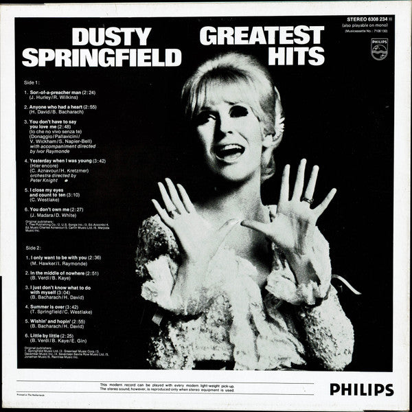 Dusty Springfield : Greatest Hits (LP, Comp)