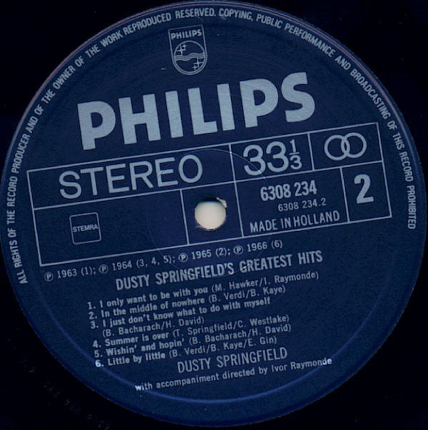 Dusty Springfield : Greatest Hits (LP, Comp)