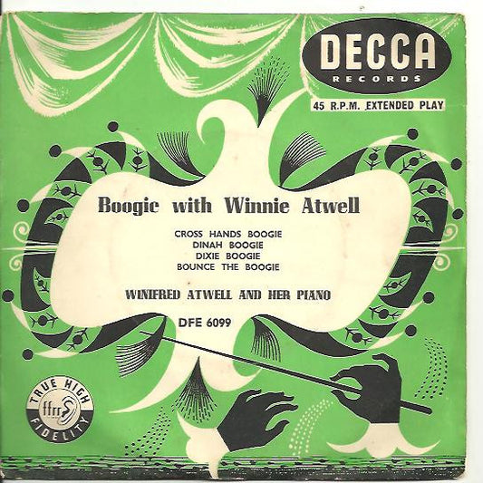 Winifred Atwell : Boogie With Winifred Atwell (7", EP, RP)