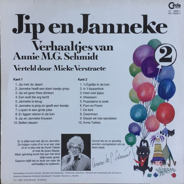 Annie M.G. Schmidt : Jip En Janneke 2 - Verhaaltjes Van Annie M.G. Schmidt (LP, Album)