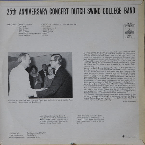 The Dutch Swing College Band : 25th Anniversary Concert (LP, Album)