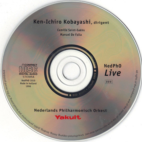 Nederlands Philharmonisch Orkest (2), Ken-Ichiro Kobayashi / Camille Saint-Saëns, Manuel De Falla : Saint-Saëns / De Falla (CD)