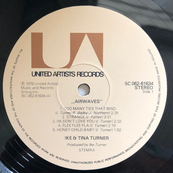 Ike & Tina Turner : Airwaves (LP, Album)