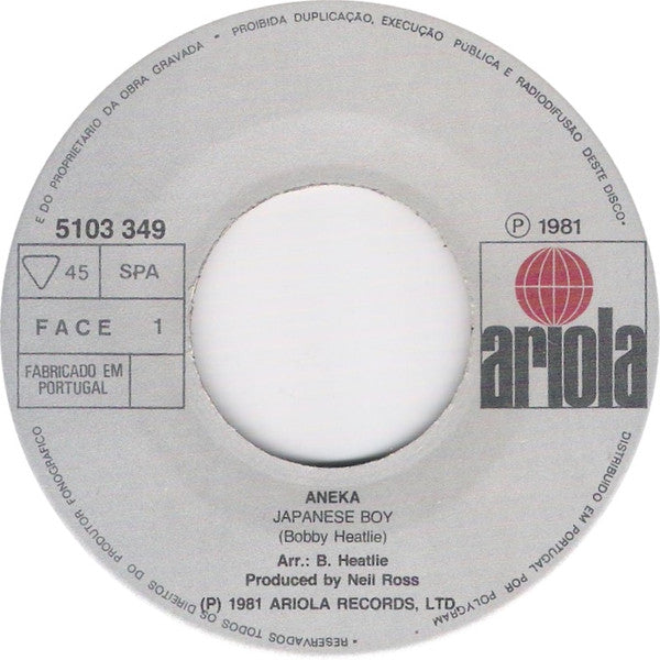 Aneka : Japanese Boy (7", Single)