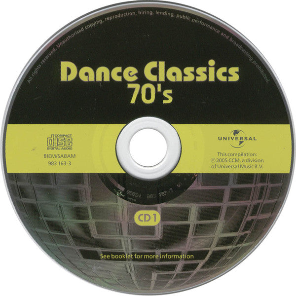 Various : Dance Classics 70's (2xCD, Comp)