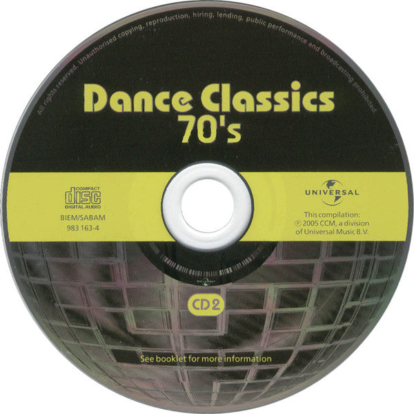 Various : Dance Classics 70's (2xCD, Comp)