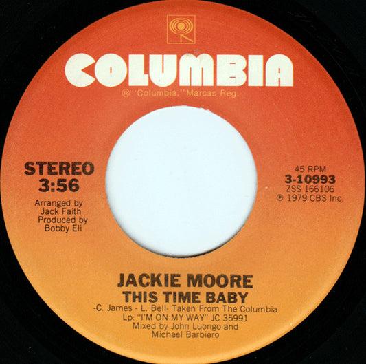 Jackie Moore : This Time Baby / Let's Go Somewhere And Make Love (7", Single)