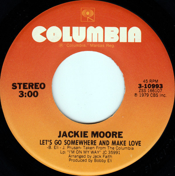 Jackie Moore : This Time Baby / Let's Go Somewhere And Make Love (7", Single)