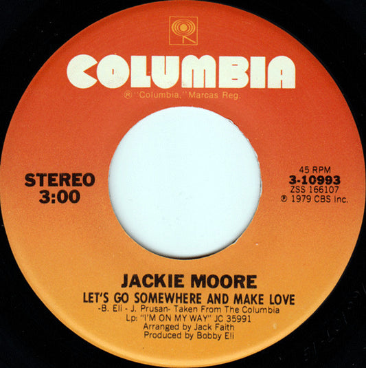 Jackie Moore : This Time Baby / Let's Go Somewhere And Make Love (7", Single)