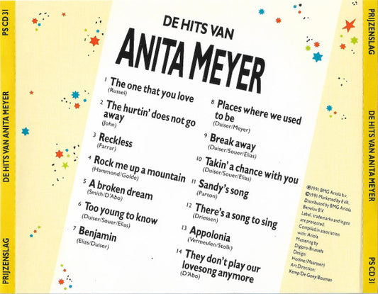 Anita Meyer : De Hits Van Anita Meyer (CD, Comp)