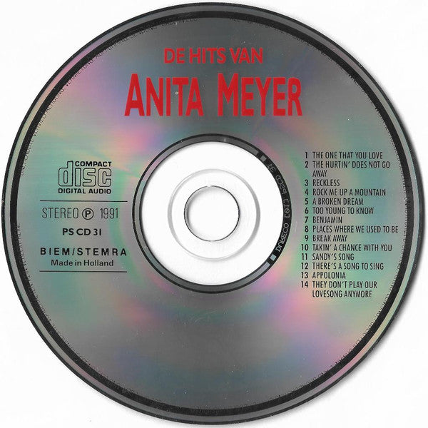 Anita Meyer : De Hits Van Anita Meyer (CD, Comp)