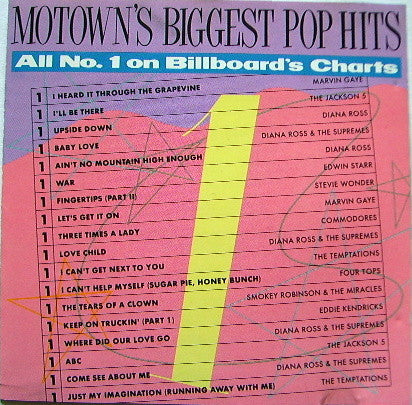 Various : Motown's Biggest Pop Hits: All #1 On Billboard's Charts (CD, Comp)