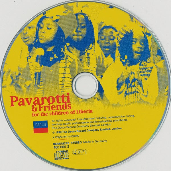 Pavarotti & Friends : Pavarotti & Friends For The Children Of Liberia (2xCD, Album, S/Edition)