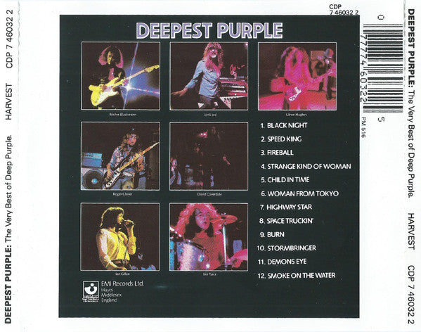 Deep Purple : Deepest Purple: The Very Best Of Deep Purple (CD, Comp, RE)