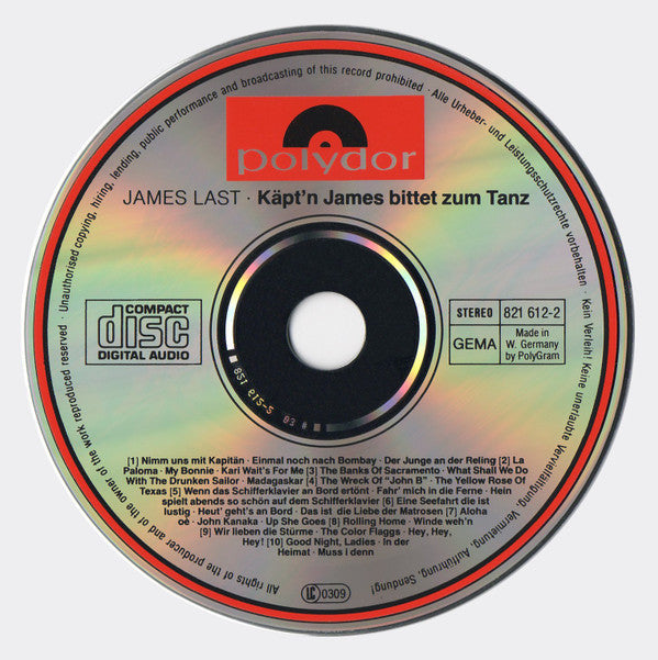 James Last : Käpt'n James Bittet Zum Tanz (CD, Album, RE, RP)
