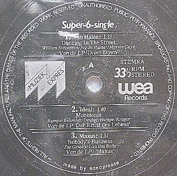 Various : Super-6-Single (Flexi, 7", Shape, Comp)
