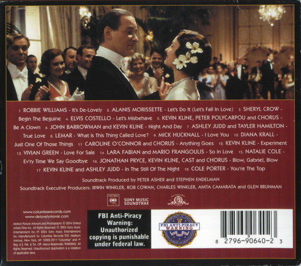 Various : De-Lovely (Music From The Motion Picture) (CD, Album, Comp)