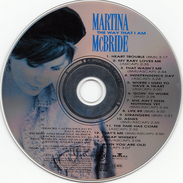 Martina McBride : The Way That I Am (CD, Album, S/Edition)