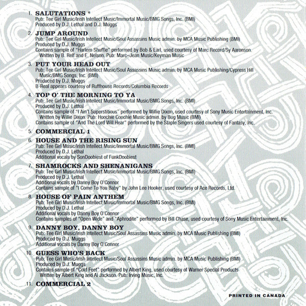 House Of Pain : House Of Pain (Fine Malt Lyrics) (CD, Album)