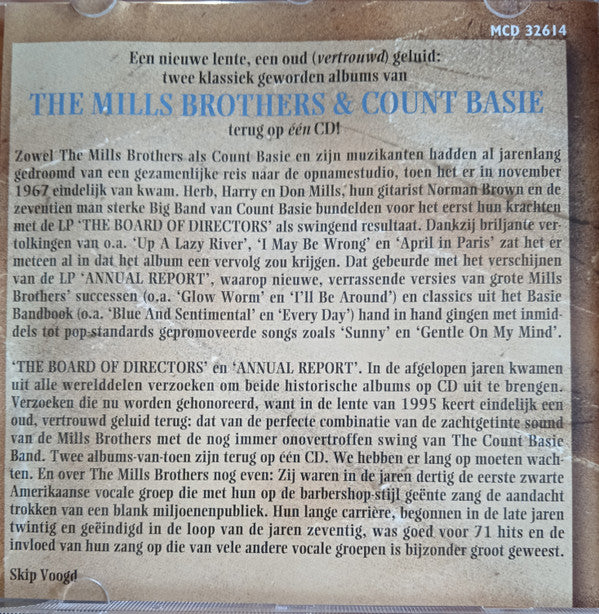 Count Basie & The Mills Brothers : The Board Of Directors / Annual Report (CD, Comp)