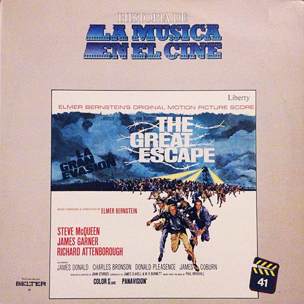Elmer Bernstein : La Gran Evasion (The Great Escape) Banda Sonora Original De La Película (LP, Album, RE)