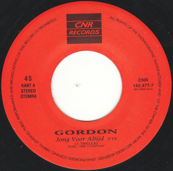 Gordon (3) : Jong Voor Altijd (7", Single)