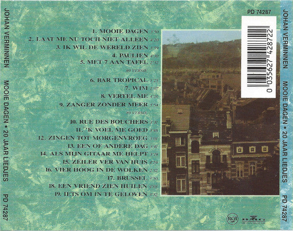 Johan Verminnen : Mooie Dagen - 20 Jaar Liedjes (CD, Comp)