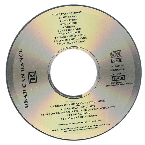 Dead Can Dance : Dead Can Dance (CD, Album)