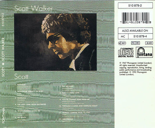 Scott Walker : Scott (CD, Album, RE)