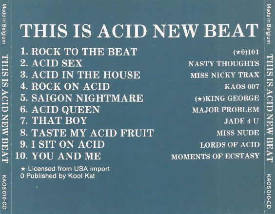 Various : This Is Acid-New Beat (CD, Comp)