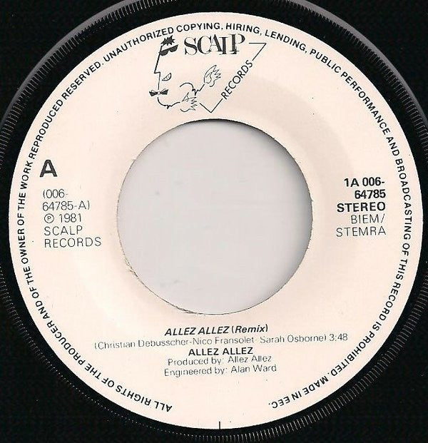 Allez Allez : Allez Allez / African Queen (7", Single)