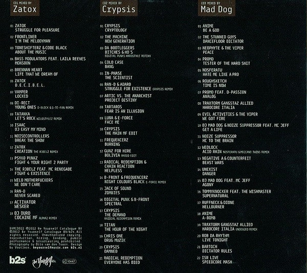 Zatox, Crypsis, DJ Mad Dog : Thrillogy (3xCD, Mixed)