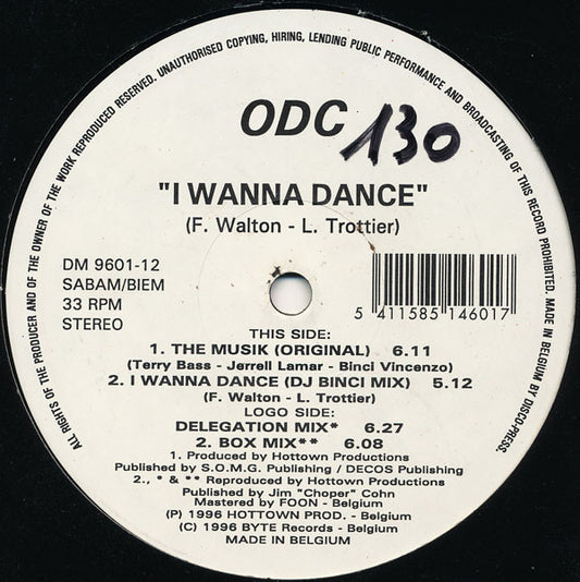 ODC (6) : I Wanna Dance (12")